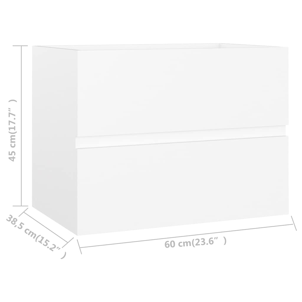 2-teiliges Badmöbel-Set, Badspiegel und Waschbeckenschrank-Kombination ohne Waschbecken