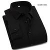 Autumn and Winter Bamboo Fiber Wool Inner Lining High-quality Warm Shirt Long Sleeved Men's Shirt