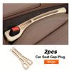 2pcs Universal Car Seat Gap Filler Between Seats Console Organizer Crevice Storage Bag Box Decoration Interior Auto Accessories