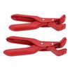 2pcs Anti Scald Bowl Clip Antislip Multifunction Hot Dish Plate Gripper Tongs for Kitchen Red