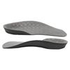 PU Feet Insoles Comfortable Shock Absorbing Arch Supports Inserts for Running Sports Gray