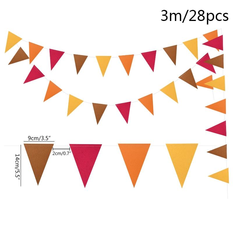 Herbstblätter Ahorn-Girlande Thanksgiving-Dekoration Fahnenbanner Wand Kamin Halloween Weihnachtsdekoration