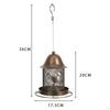 Birds Feeder Birdfeeder with Hooks Hangers Ornament Bowl Weather Resistant for Patio Yard