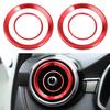 4PCS For MG ZS Air Outlet Cover Car-styling Interior Parts Circle Mouldings Chrome AC Frame Trim Decoration Accessories Auto