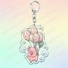 Cute Cartoon Flying Pigs with Balloons Keychain for Accessories Lovely Animals Keyring Jewelry Fans Friends Gifts