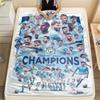 Royal MCFC Crown Blanket, High quality Comfortable for All Seasons, Home Decor, Warmth and Comfort