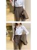 2025 Autumn Women's French Long Sleeve Acetate Satin Shirt