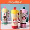 Cartoon Ice Cream Insulated Bottle With Leakproof Design Perfect For Outdoor Use