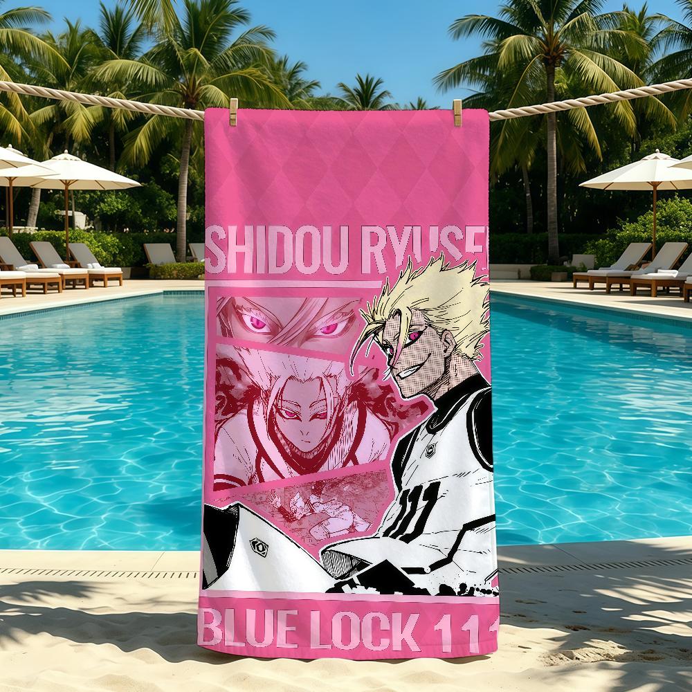Anime S-Shidou R-Ryusei Towel For Outdoor Camping Beach Towel Super Absorbent Quick-Drying Summer Towel