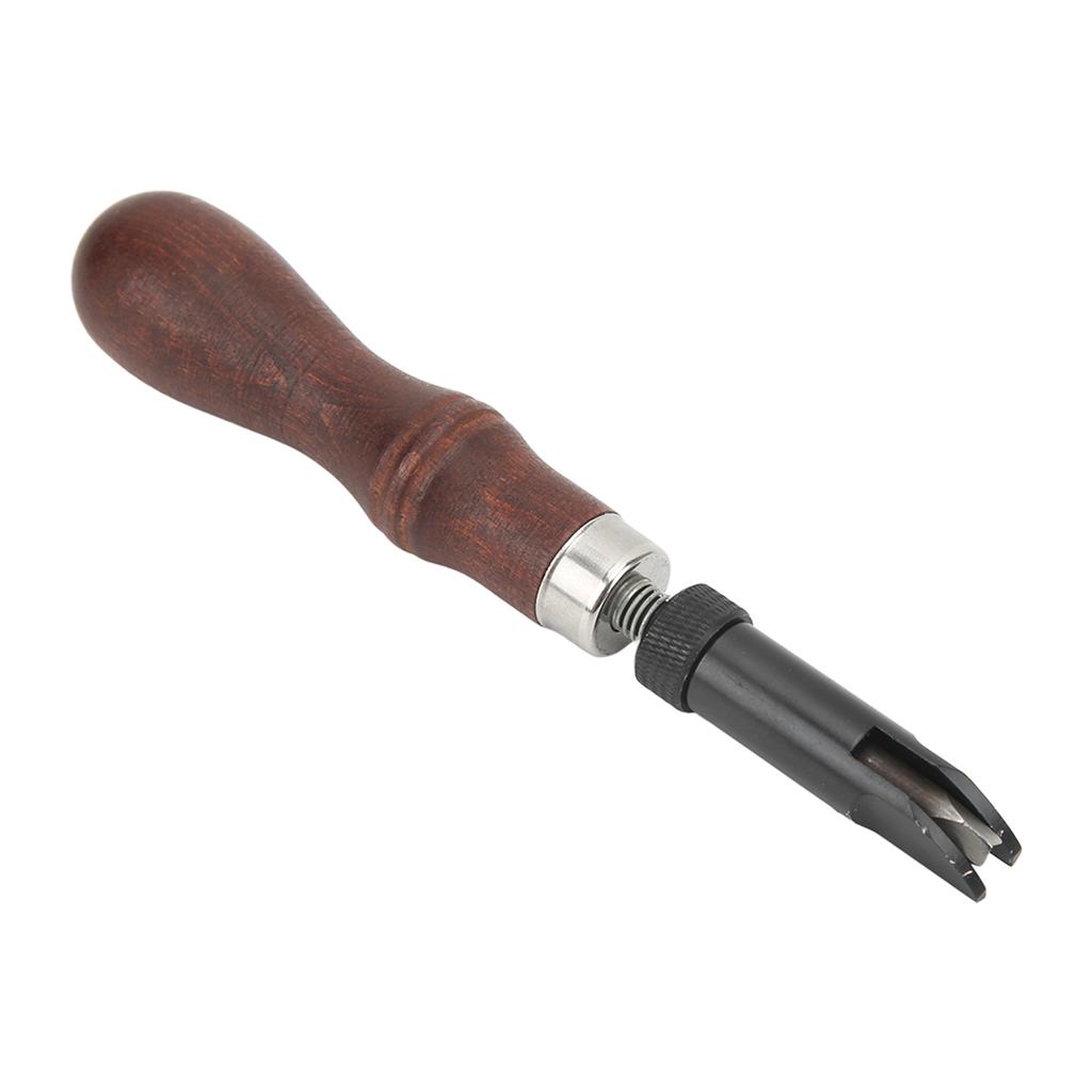 Kožený drážkovač V s vysokouhlíkovou ocelí, zatahovací špička, drážkovač V typu pro kutily z kožedělné výroby