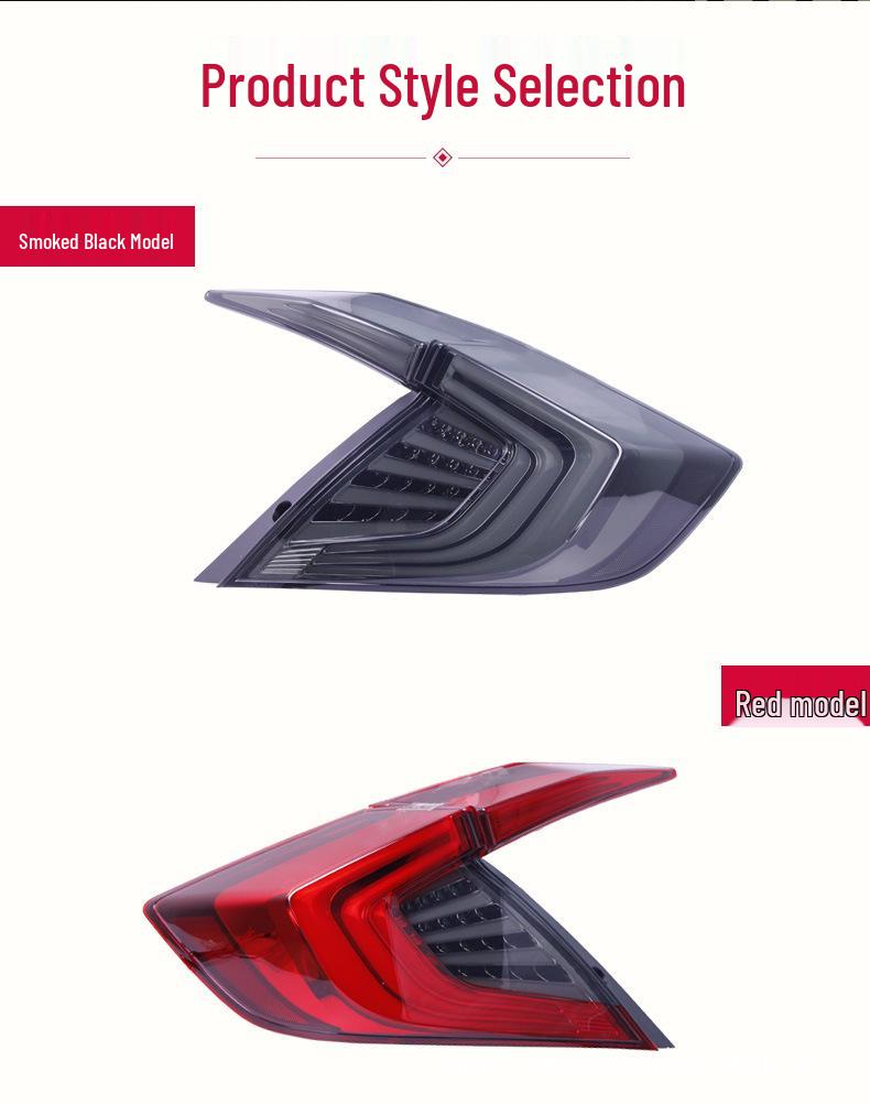 Honda 10th Gen Civic LED Taillight Assembly: Daytime Running & Brake Light Modification