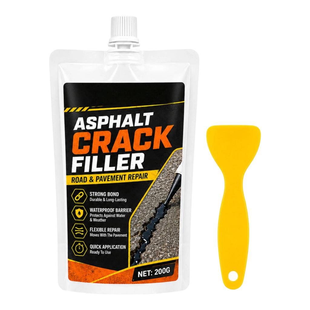 Asphalt Rissfüller Straßen- und Gehwegreparatur Starke Haftung Wasserdichte Barriere Flexible Reparatur Schnelle Anwendung 200g