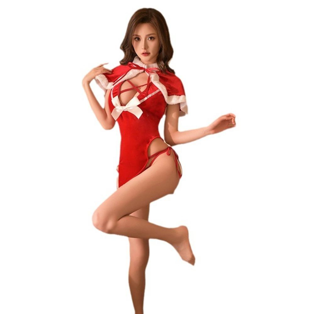 Sex Lingerie Christmas Dating Robe Bed Pajamas Uniform Seduction Small Breasts Flirting Passion Abstinence Women's Clothing