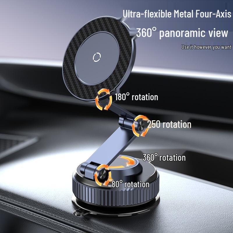 Magnetic Car Phone Holder with Suction Cup for Navigation