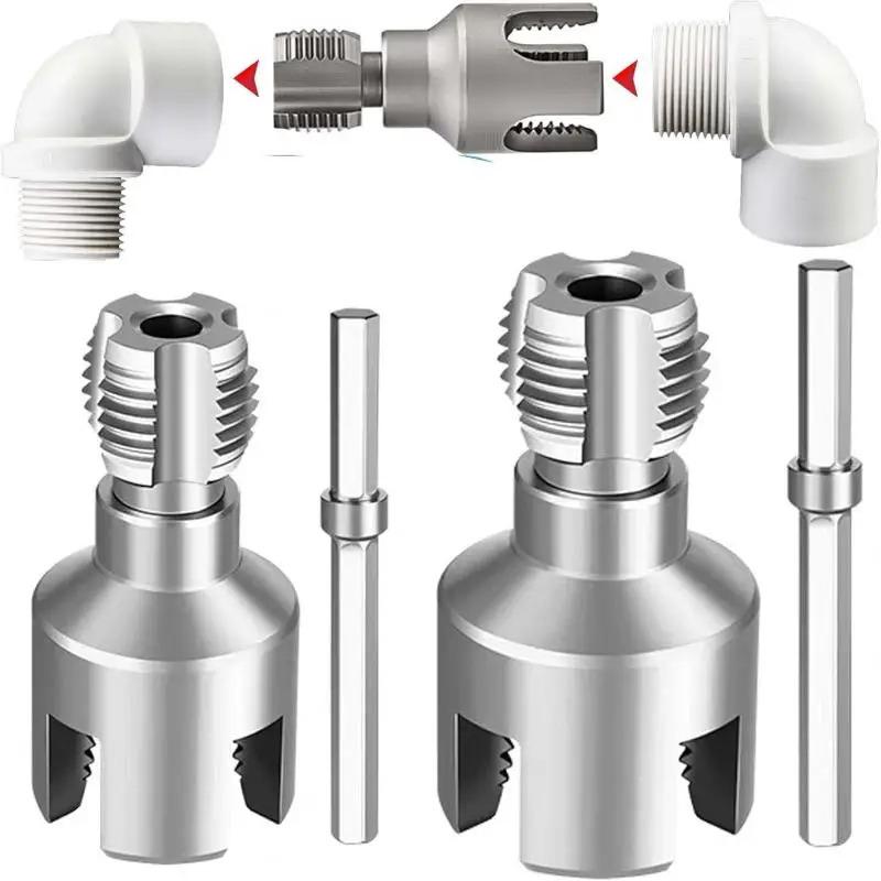 Dn15/20 Pipe Threading Tool Hex Shank Die Internal External Threads 1/2&3/4 Inch Water Pipes Ppr Pvc Mpp Detachable