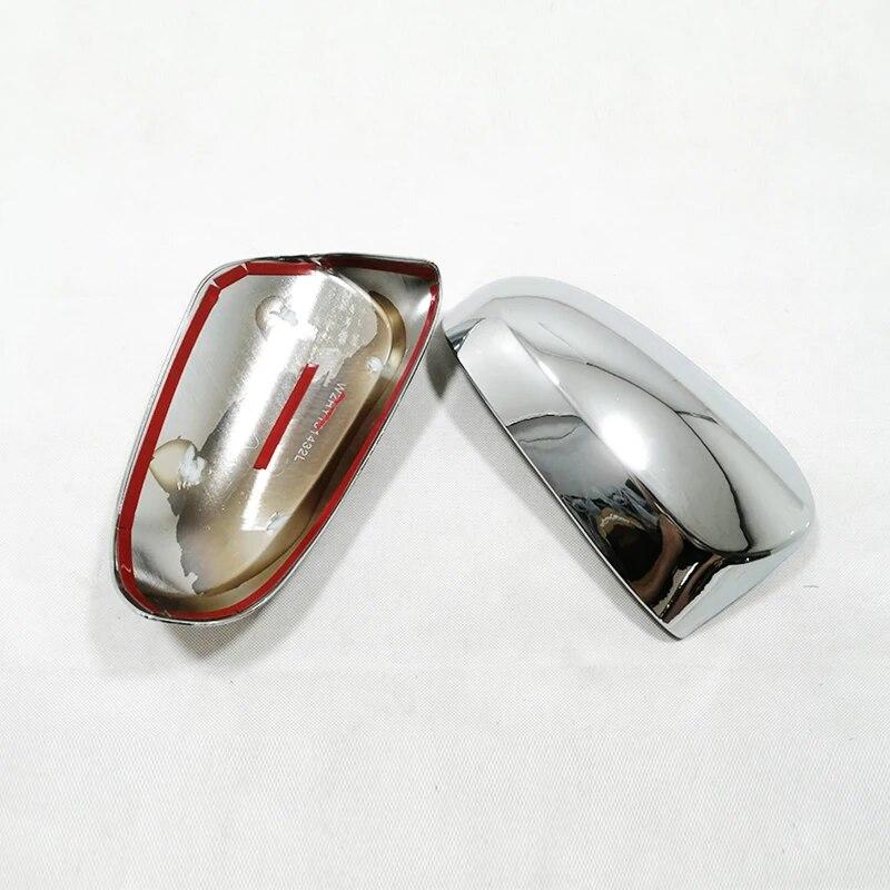 For Citroen C1 2014 2015 2016 2017 2018 ABS Side Door Rear View Mirror Cover Trim Shell Cap Chrome Exterior Styling Accessories