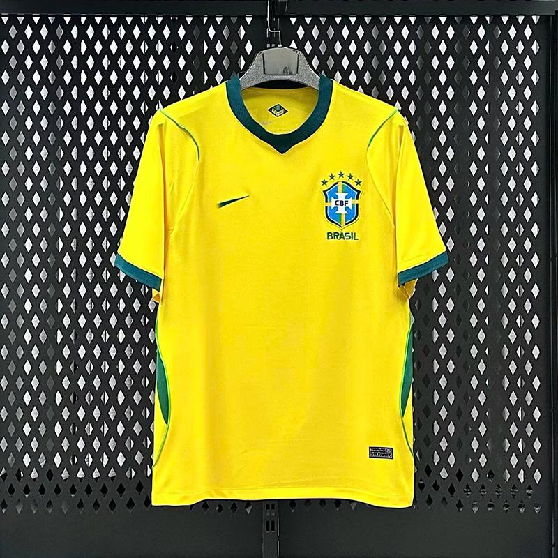 Cupro nickel Nieuwe Brazili&euml; team Brazili&euml; Wereldbeker sportkleding nationaal team shirt op maat kort-mouw t-shirt grensoverschrijdende levering maatwerk S