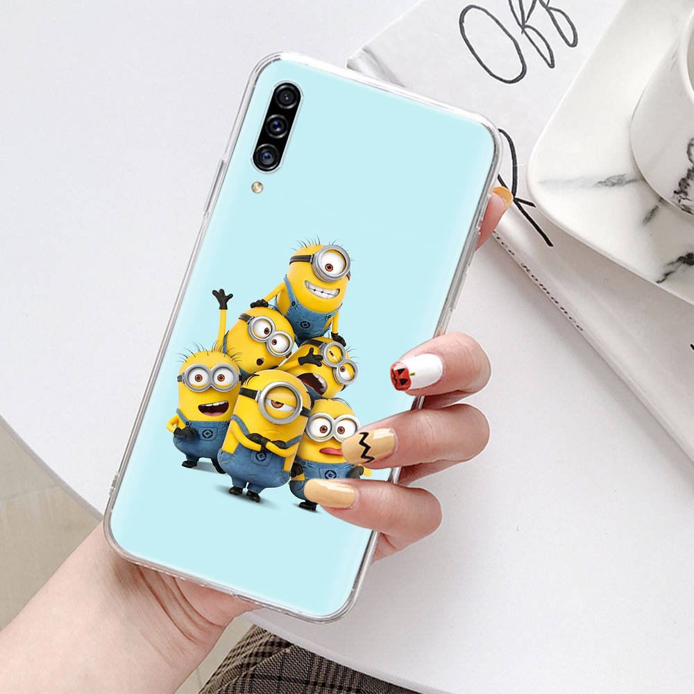 Transparent Case for Samsung A04 A14 A23 A34 A54 M23 M33 M52 M53 Realme Narzo 50 50I 50a Prime C35 C55 C30S 10 9 Pro M-80 Minions