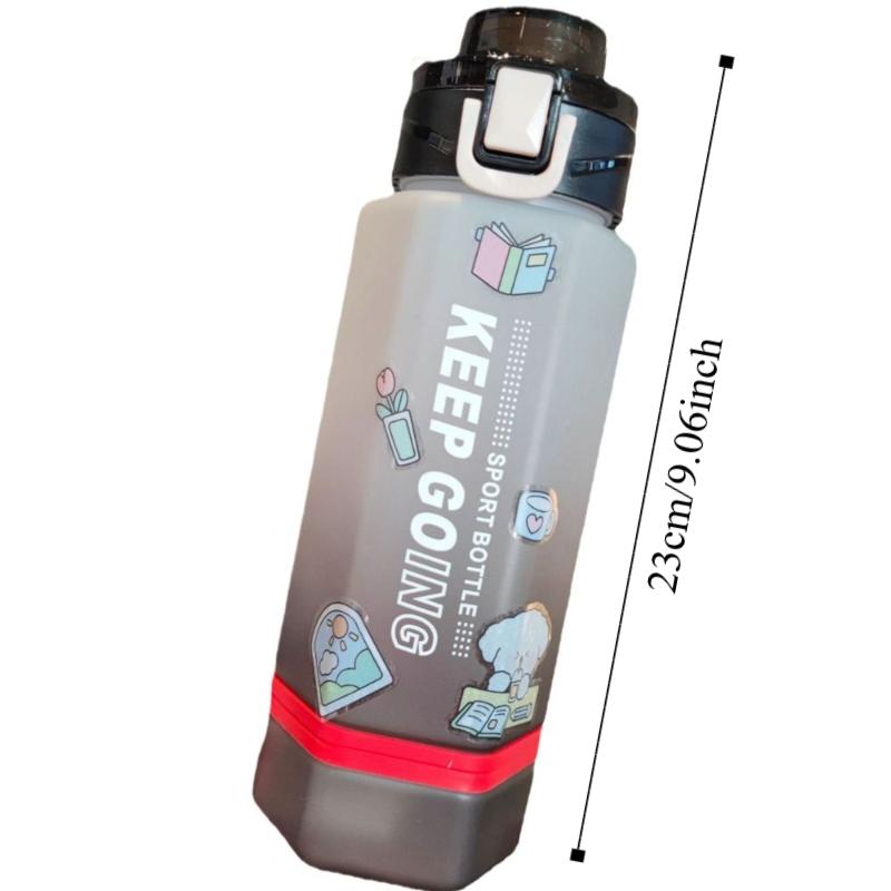 700ML Plastic Water Cup Two-color Cute Sports Kettle Colorful Sports Water Bottle  School