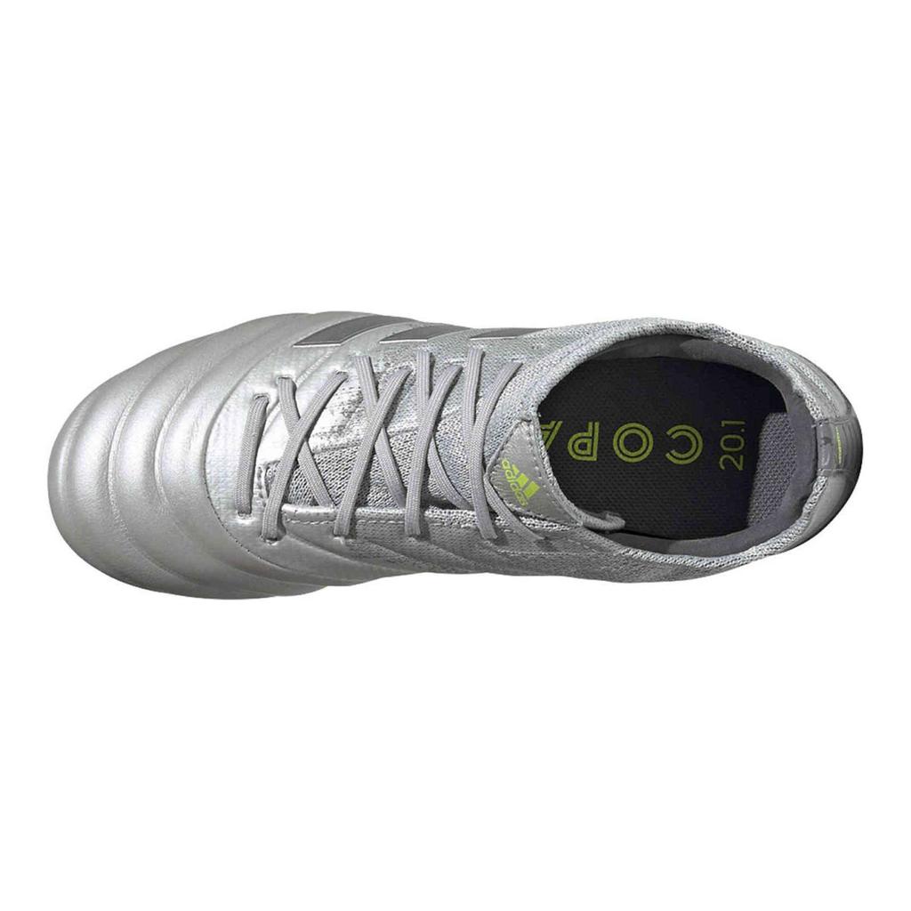 Adidas Copa 20.1 Comfortable Lightweight Non-Slip Durable Low-Top Soccer Shoes Kids Soccer Shoes Silver EF8320