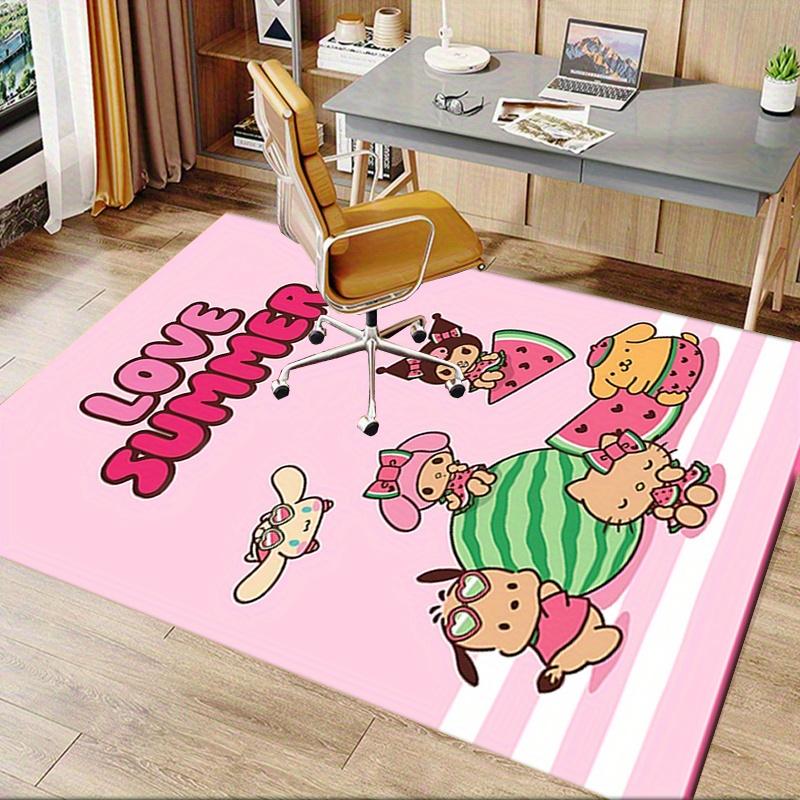 Office Rug Summer, Cute Anti-Slip Rug, Machine Washable for Living Room, Bedroom, Office, Multiple Sizes, Bedroom Mat, Decorative Mat, Durable Mat, Li
