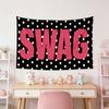 Durable Polka Dot Print Home Tapestry MultiSize Polyester Fabric for Bedroom Living Room Wall Decor High Quality Flat Print