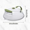Microwave Food Cover Anti-Splash Round Guard with Water Steamer, Microwave Plate Cover for Kitchen Cooking Heating Cookware