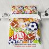 3pcs Beding Set Carton Fotbal 3D PrintED Brushed Comfortable Soft Duvet Cover King Quen Twin Single Sized Dimensions Bithday Gift Rom Decor