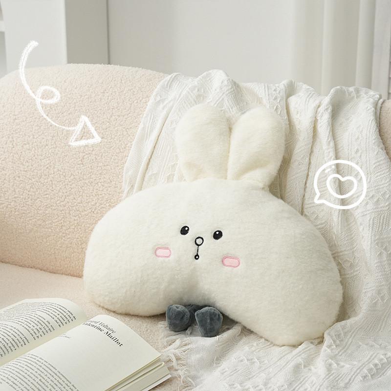 Peluche Luminary Animale Cartone Animato Coniglio Cuscino Lombare Cuscino Morbido Per Ufficio E Arredamento Dormitorio