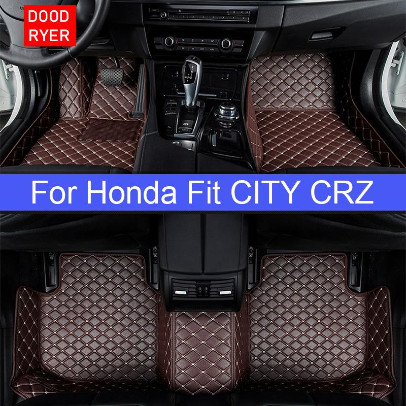 

DOODRYER автомобильные коврики для Honda Jzaa Fit City CR-Z Crz Foot Coche аксессуары авто