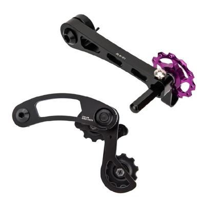 Aluminum Alloys Bicycles Single Speed Chain Tensioner Bike 1 Speed Chain Tensioner Adjuster Converter Easy To Install