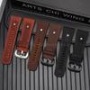 Rindslederarmband 28mm für SevenFriday Q1 Q2 Q02 Q03 Flaches Interface Nietenverziert Handgenäht Luxus-Uhrenzubehör