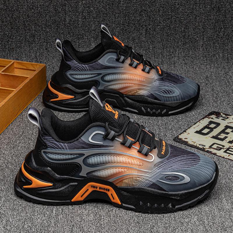 2025 Thick-soled Low-top New Trend Heightening Shoes 2025 Mesh Sports Lightweight Men's Shoes Casual Shoes