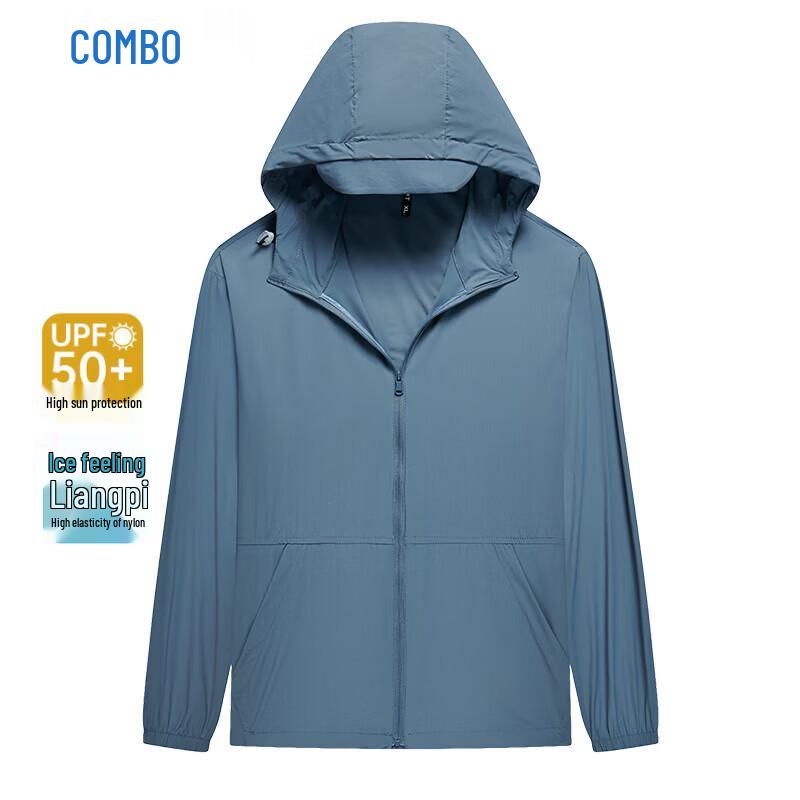Kangbo Men s Ice Silk Quick-Dry UV Protection Outdoor Sun Jacket 4XL