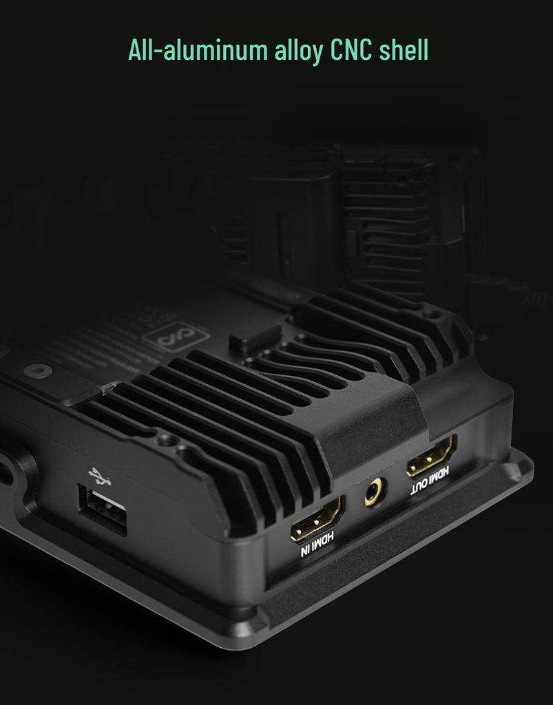 Portkeys Aiken BM5 IV 4th Gen 8-Port Dual 4K Monitor with High Brightness and Custom Color Calibration for Directors.
