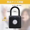 eLinkSmart Smart Fingerprint Authentication USB Smartphone 20 Fingerprint Suitable for Luggage Outdoor and Easy Measures Lock, Padlock, Charging, App,