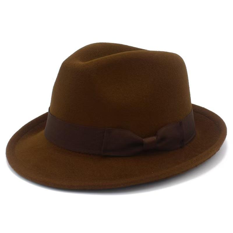 Popular European and American Fashion Versatile Top Hat British Style Jazz Hat Retro Felt Hat Top Hat