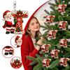 26 Letter Christmas Ornaments Set, 2D Hanging Decorations, 0.33 Thick