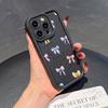 Colorful Bow Print Phone Case For iPhone 11 13 17 15 12 14 Pro Max air Plus SE Soft Matte Cover