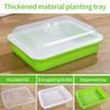 1 zestaw doniczki do kiełkowania, doniczka do kiełkowania, hydroponiczna, fasola warzywna, tacka do kiełkowania, dwuwarstwowa, domowa, dla kota, trawa, tacka do żłobka