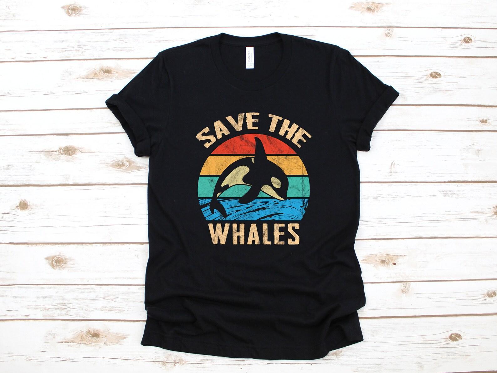 Save The Whales T-Shirt, Killer Whales, Toddler Tee, Ocean Protect Whales, Tank Top, T-shirt, T-shirt,T-shirt, Kids Tee Apparel Gift S