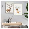 Deer Trees and Flowers Picture  Print and Posters Graffiti Art for Child Kids Room Decor 3-47 Art Canvas Painting Nordic Animal