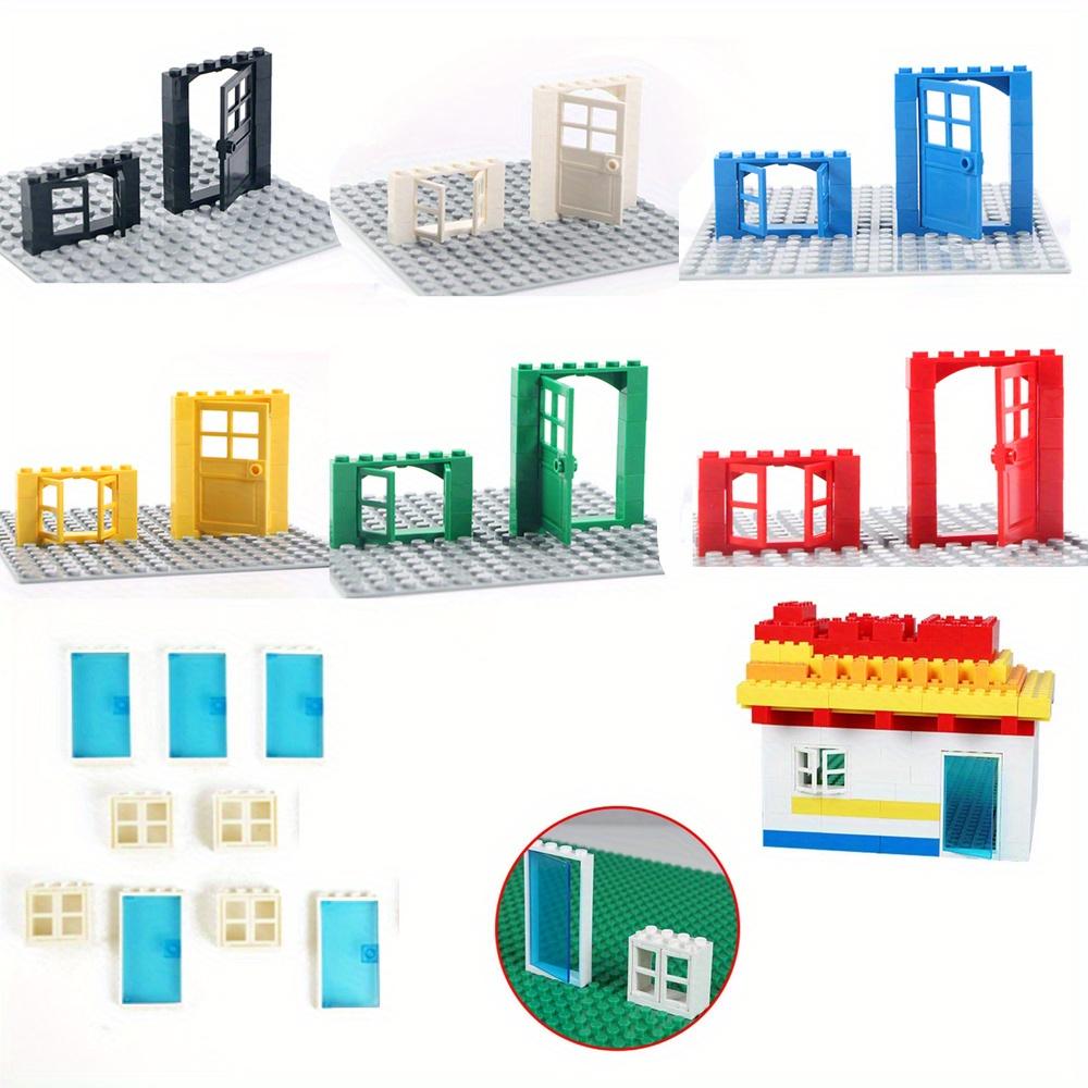 117 Pcs Door Window Brick Bulk DIY MOC House Building Blocks Bricks Toys City Architect for Children Educational Gift