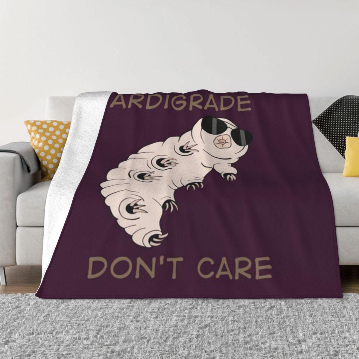 Tardigrade Don T Care Personalized Travel An Ultra-Soft Micro Fleece Blanket 50x60in