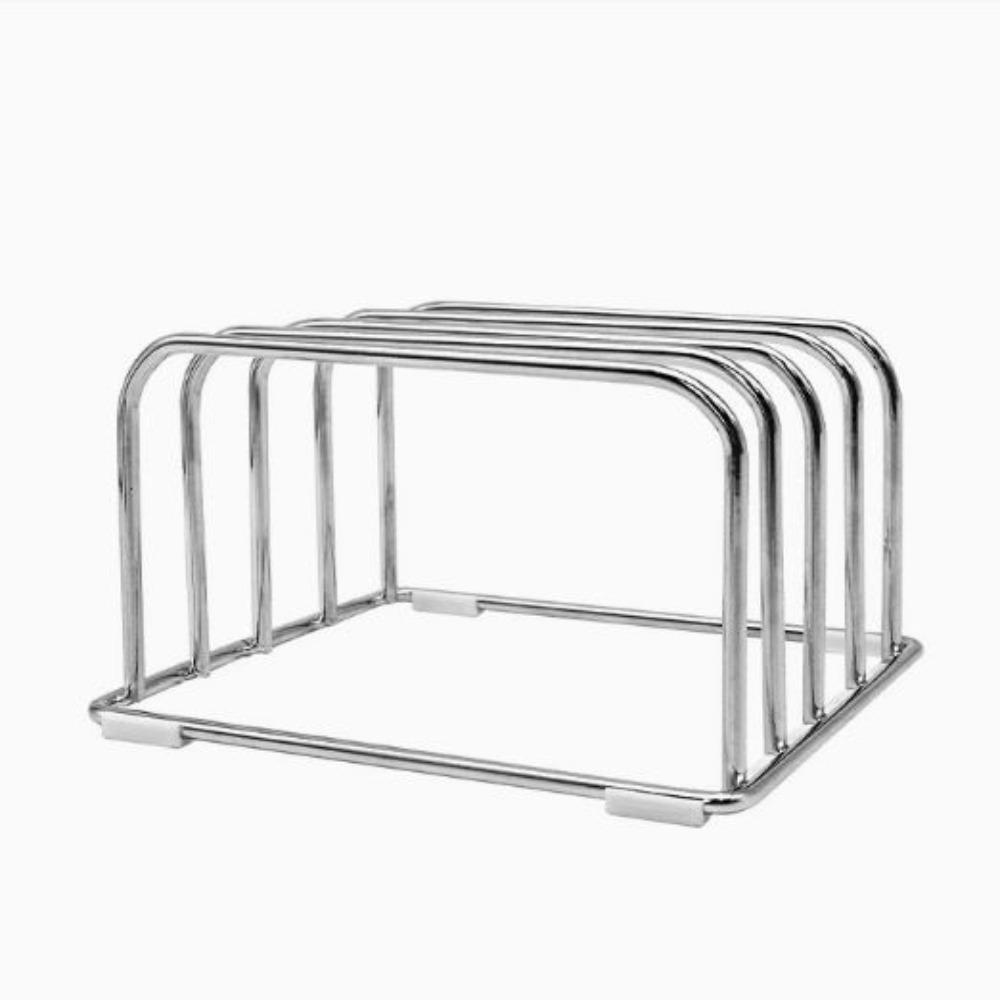 Durable Multilayer Cutting Board Rack Stable Space Saving Cutting Board Rack Shelf Metal Pots Pan Lids Rack Kitchen Supplies