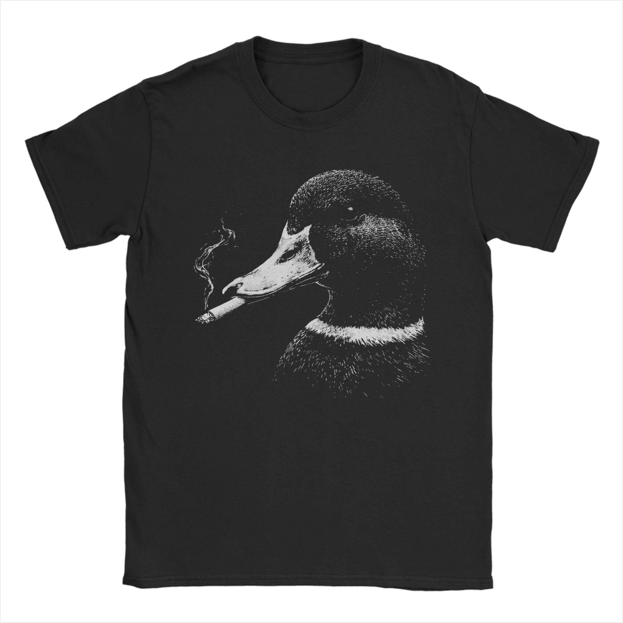 

Funny Vintage Duck Face Smoking Cigarette Meme TShirt Summer Pure Cotton T Shirts For Couple Harajuku Casual Tshirt Gift Idea 4XL
