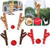 Festive Christmas Car Decorative Antlers In Various Colours Of 3)