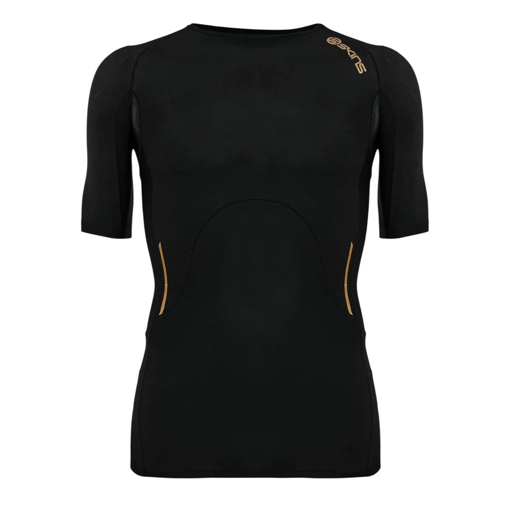 Skins Mens A400 Geometric Pattern Compression T-Shirt