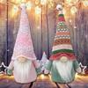 Set of 2 Christmas Ethnic Gnomes Dolls Decors Handmade Scandinavian Tomte Figures Ornaments for Home and Party Display