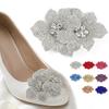 Sparkling Flower Brooch Fabrics DIY Craft Sewing Supplies Rose Brooch Fabrics  Shoe Decoration